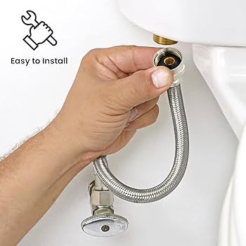 Amazon.com: HIGHCRAFT 12 Inch Flexible Toilet Water Supply